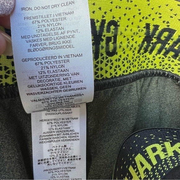 Gymshark Women’s Low Rise Seamless Black Green Apex Leggings, Size Medium - Picture 5 of 9